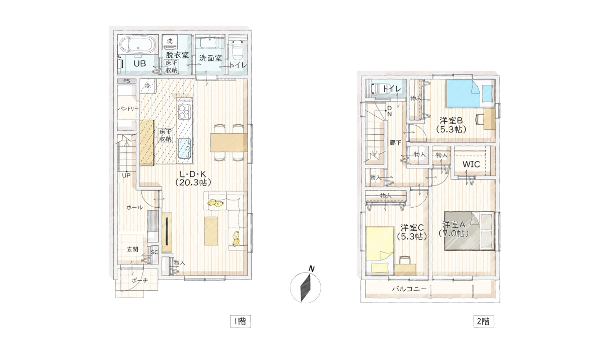 SMART design 間取り図