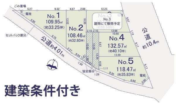 【新規販売開始！】大島3230｜建築条件付き土地　全5区画